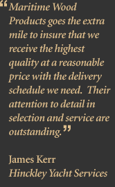 James Kerr Hinkley Yaucht Services Testimonial