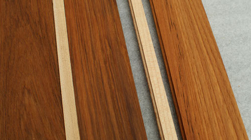 teak tongue & groove flooring, teak wood panels, cabin